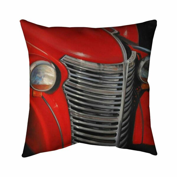 Begin Home Decor 26 x 26 in. 50s Car Grid Closeup-Double Sided Print Indoor Pillow 5541-2626-TR66